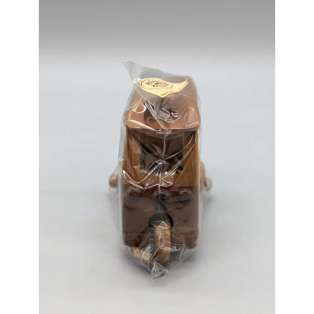 Hand Carved Wood Wooden Thai Tuk Tuk Taxi Model Car Hobby 5
